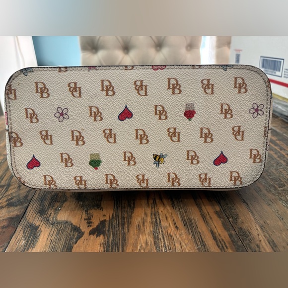 Dooney & Bourke Gretta Bees & Hearts Satchel - Picture 6 of 16